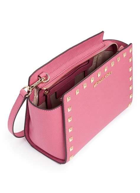 michael kors bradshaw bag pink|michael kors bags with studs.